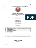 Informe de Lab Taladro PDF