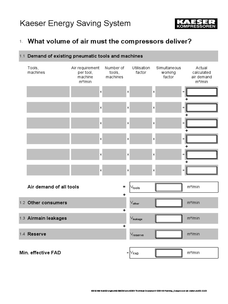 Kaeser Compressed Air Demand Analysis | PDF | Gas Compressor ...