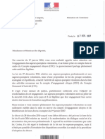 Réponse Des Ministres Du Travail Et de L'intérieur Sur La Reconnaissance de L'engagement Des Sapeurs-Pompiers Volontaires