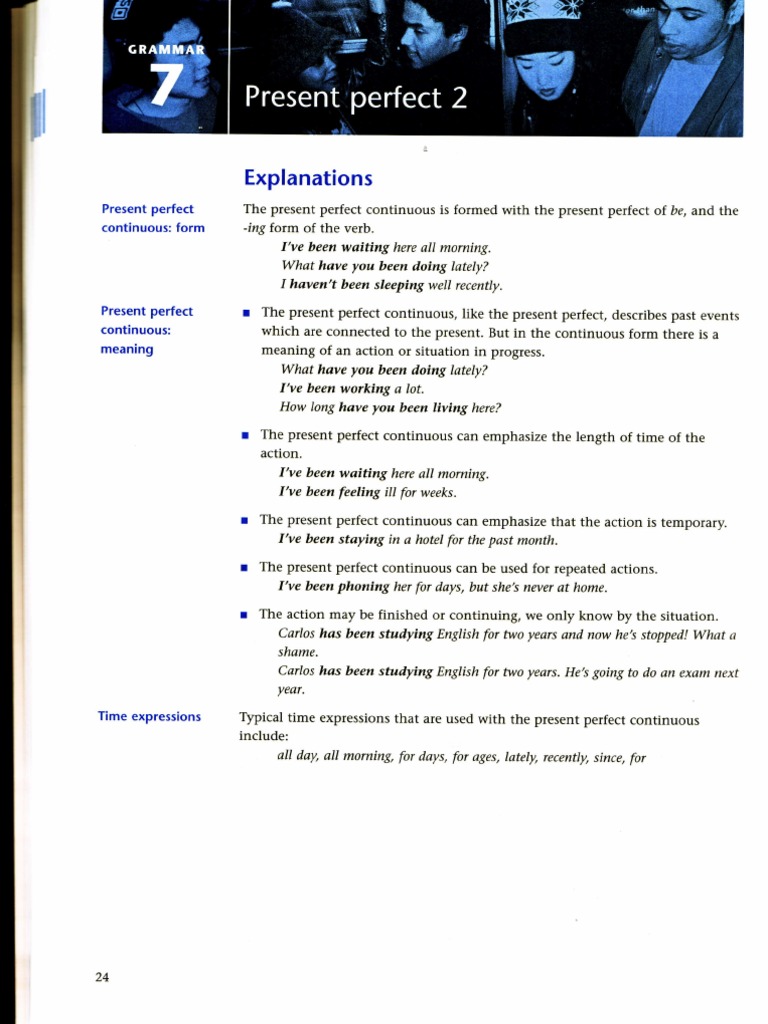 Present Perfect Cont PDF | PDF | Perfect (Grammar) | Style (Fiction)