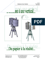 Rapport Projet Olienne Axe Vertical 2002 2003