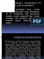 Model Perilaku Organisasi PT Prudential Life Assurance (Autosaved)