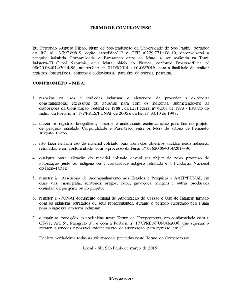 Compromisso de Pesquisa com os Mura | PDF