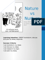 Nature Vs Nurture Essay Writing Guide