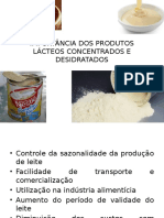 Importância Dos Produtos Lácteos Concentrados e Desidratados