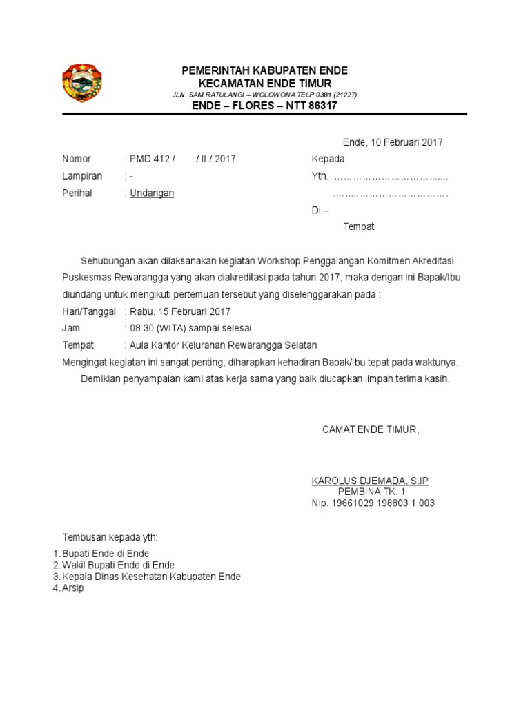 Surat Undangan Akreditasi Pdf