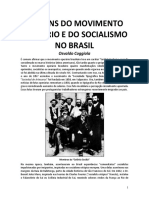 Origens Do Socialismo e Do Movimento Operario No Brasil