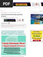 Como Escrever Bem Sobre Qualquer Assunto