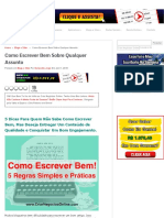 Como Escrever Bem Sobre Qualquer Assunto