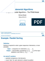 Fundamental Algorithms: Chapter 3: Parallel Algorithms - The PRAM Model