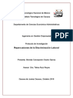 Avance de Protocolo de Investigación 