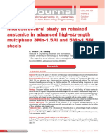 Microstructural Study On Retained Austenite in Advanced High-Strength Multiphase 3Mn-1.5Al and 5Mn-1.5Al Steels