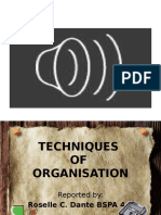 PA 9 Office Organisation (Techniques of Organisation)