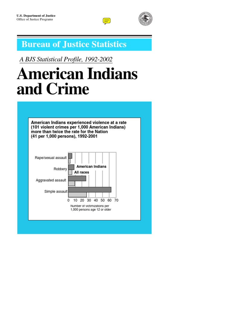 American Indians and Crime Statistics 1992-2002 | PDF | Victimisation ...