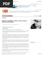 “Eduardo Coutinho- “Tudo o que eu faço é contra o jornalismo" | GGN”