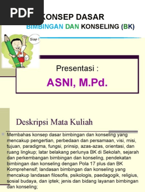 Konsep Dasar Bimbingan