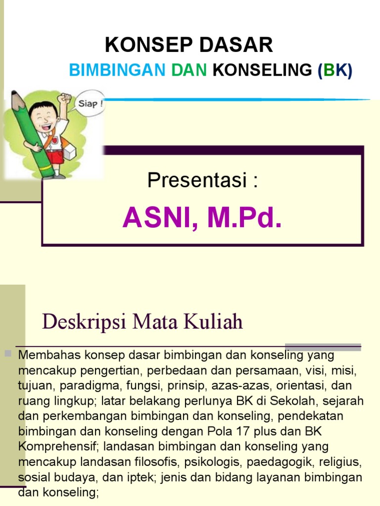 Pengertian Kedudukan Bk