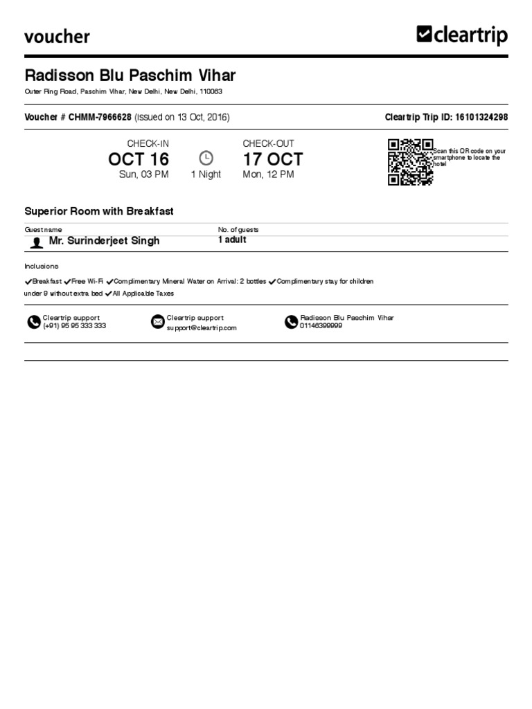 Redisson Voucher 16oct2016 | PDF | Fee | Payments