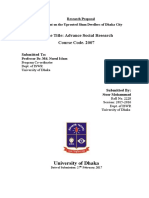 Course Title: Advance Social Research Course Code. 2007: Submitted To
