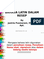 Bahasa Latin Dalam Resep