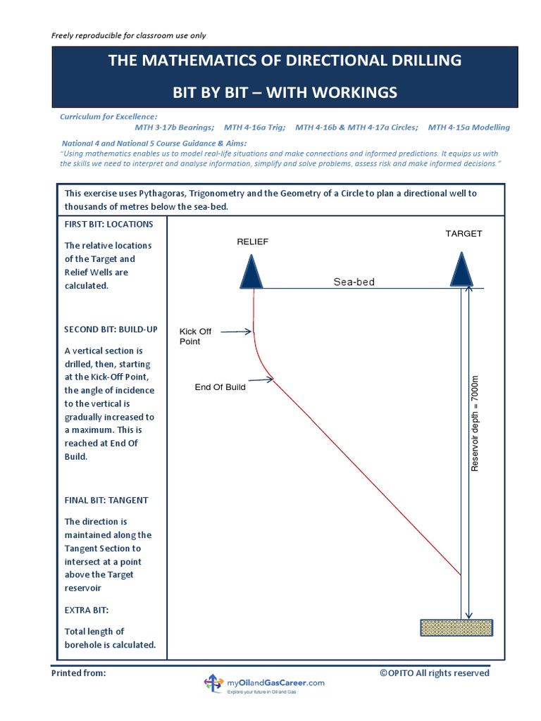The Mathematics of Directional Drilling Bit by Bit Solutions PDF | PDF