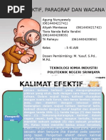 Makalah Kelompok 3 Kalimat Efektif Paragraf Dan Wacana