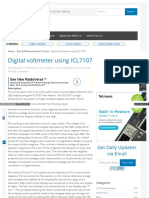 WWW Circuitstoday Com Digital Voltmeter Using Icl7107