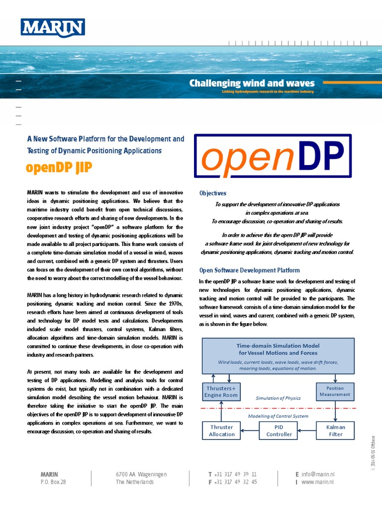 openDP: Dynamic Positioning Software | PDF | Systems Engineering ...
