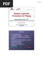 Modern Cathodic Protection For Piping: Agenda