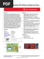 High-Speed Sensorless-FOC Reference Design For Drone Escs: TI Designs