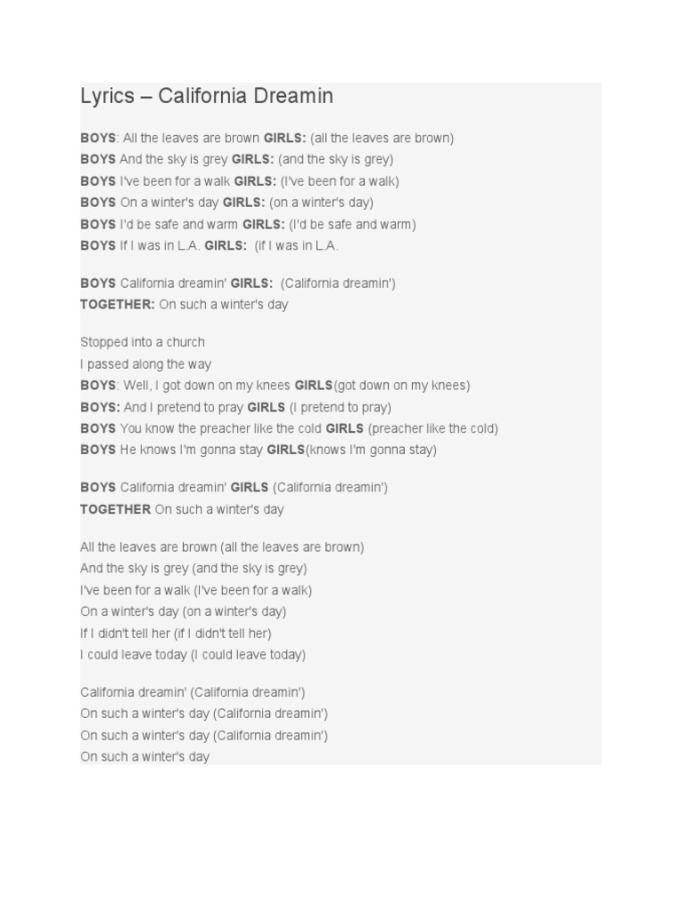 california-dreamin-lyrics-pdf