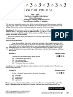Longman Reading Pre-Test PDF