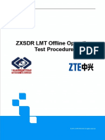 ZXSDR LMT Offline Operation Test Procedure