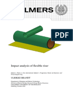 Impact analysis of flexible riser