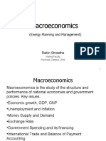 Macroeconomics: (Energy Planning and Management)