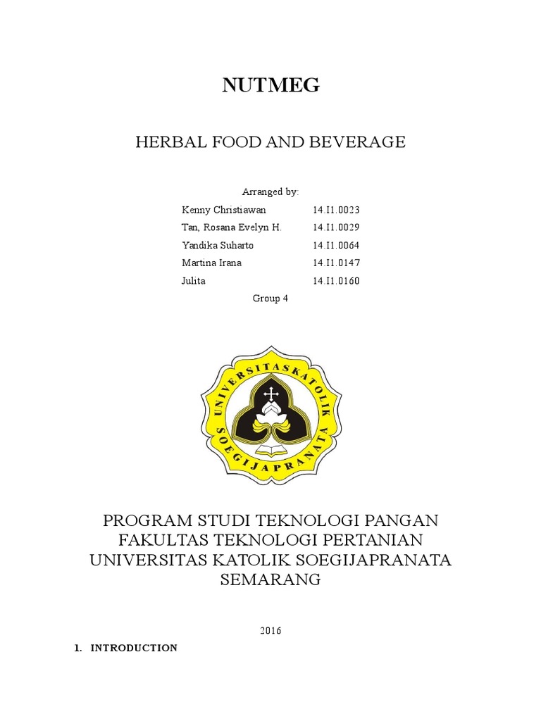 Nutmeg PDF Nutmeg Foods