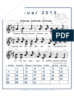 Januar Liederkalender 2013