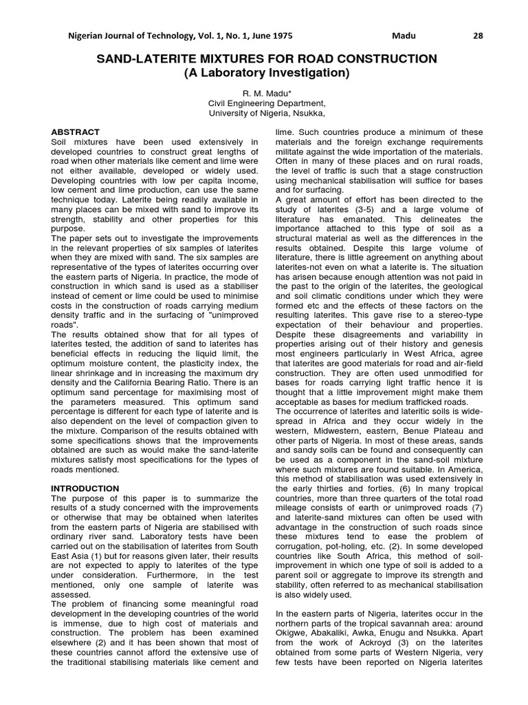Sand + Latrite Used As Subbase. | PDF | Social Science | Technology ...