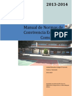 Acuerdos de Convivencia Esc y Comunitaria 2013-2014 Aprobado