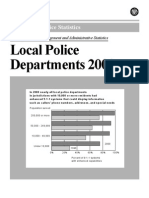 Local Police Departments 2000: Bureau of Justice Statistics
