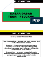 Statistika Dasar Teori Peluang