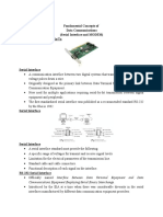 Fundamental Concepts of Data Communications (Serial Interface and MODEM) Universal Asynchronous RX/TX