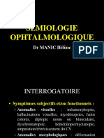 Sémiologie Ophtalmique