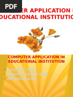 Computer Application in Educational Institution