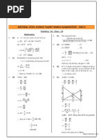 NSTSE Class 10 Solutions 2015 PDF