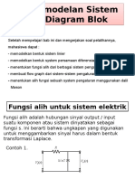 Model Sistem dan Diagram Blok untuk Analisis Kontrol