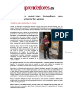 10 Acciones Comerciale Se Innivadores para Mnatener y Aumentar Ventas PDF