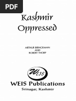 1870 Kashmir Oppressed - Wrongs of Cashmere by Brinckman and Cashmere Misgovernment ByThorp S