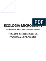 Tema 19. Métodos de La Ecología Microbiana