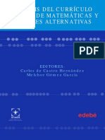 Análisis Del Currículo Actual de Matemáticas y Posibles Alternativas